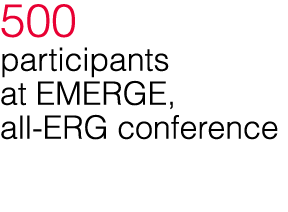 500 participants at EMERGE, all-ERG conference