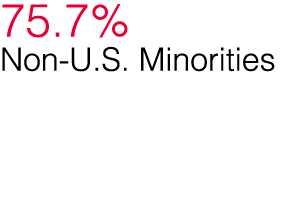 75 7% Non-U S  Minorities