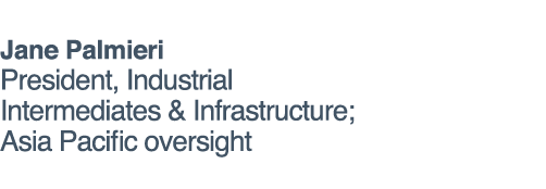 Jane Palmieri President, Industrial Intermediates & Infrastructure; Asia Pacific oversight