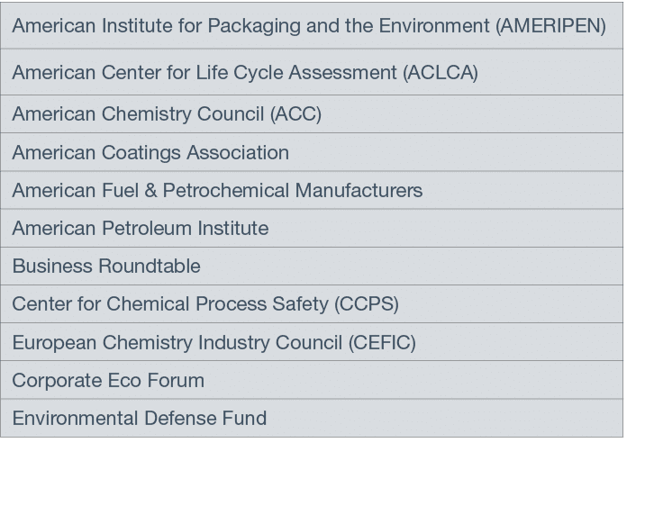 American Institute for Packaging and the Environment (AMERIPEN),American Center for Life Cycle Assessment (ACLCA),Ame   