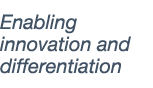 Enabling innovation and differentiation 