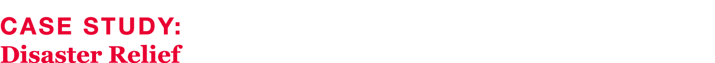 Case Study: Disaster Relief