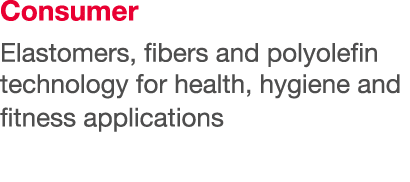 Consumer Elastomers, fibers and polyolefin technology for health, hygiene and fitness applications 