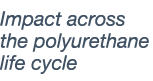 Impact across the polyurethane life cycle