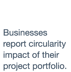 Businesses report circularity impact of their project portfolio 