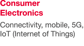 Consumer Electronics Connectivity, mobile, 5G, IoT (Internet of Things)