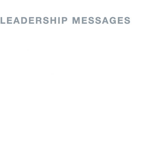 Leadership Messages Message from Our Chief Sustainability Officer